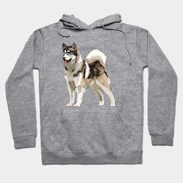 Husky Dog Hoodie by Manitarka